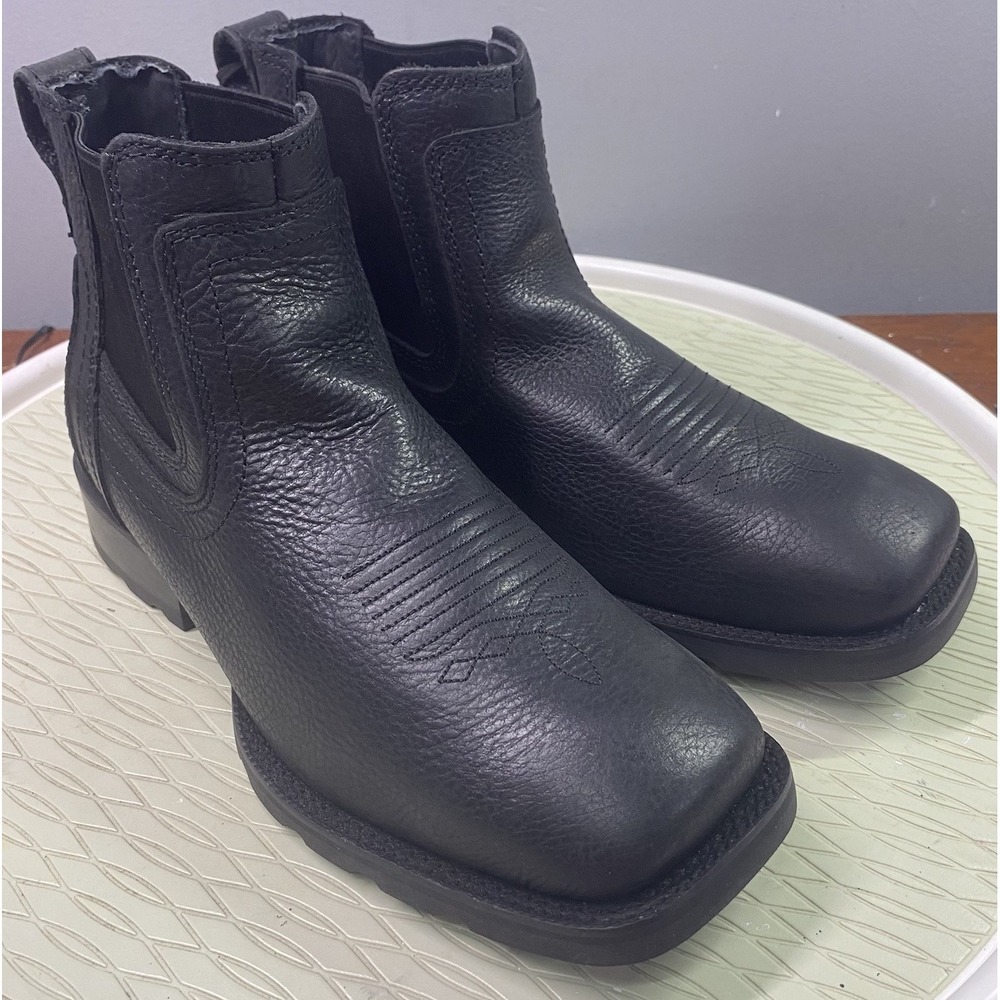 Cody James Ranger Chelsea Mens Leather Ankle Boots‎ Zero Gravity Black Riding 7D
